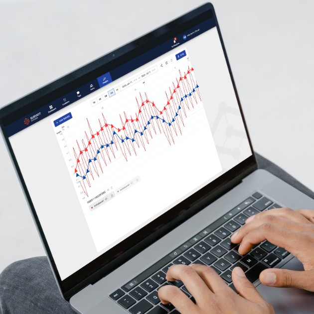 The SURVIOT web app on a laptop