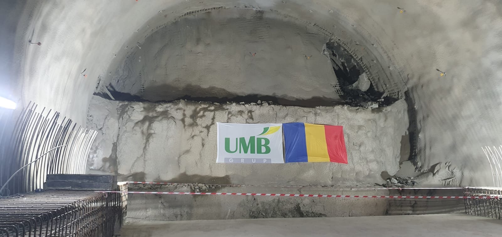 Breakthrough in the UMB tunnel tube